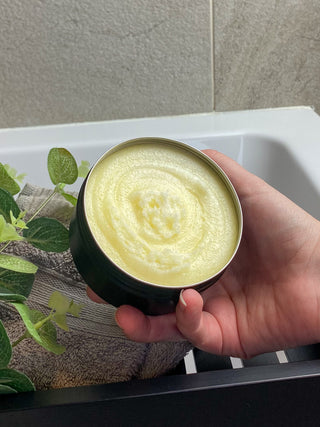 Sherbet Lemon whipped soap & scrub - Colliery Soap Studio