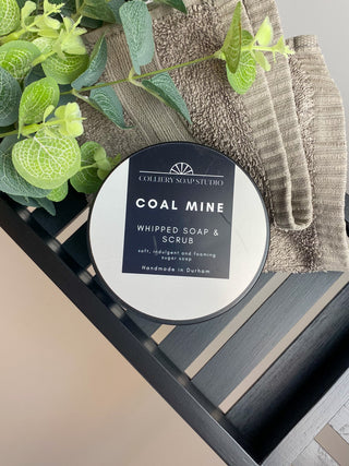 Coal Mine whipped soap & scrub - Colliery Soap Studio