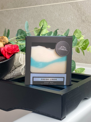 Fresh Linen soap slice - Colliery Soap Studio