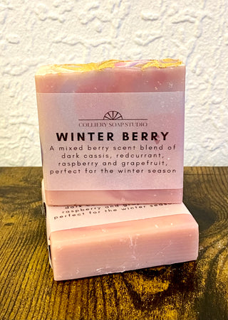 Winter Berry Soap Slice