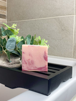 Wild Raspberry soap slice - Colliery Soap Studio